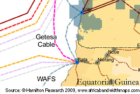 Detail - Submarine cable landing points